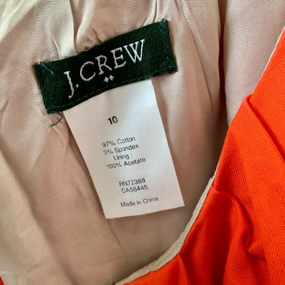 J. Crew - Superb Vivid orange dress  - EUC - Picture 2 of 5